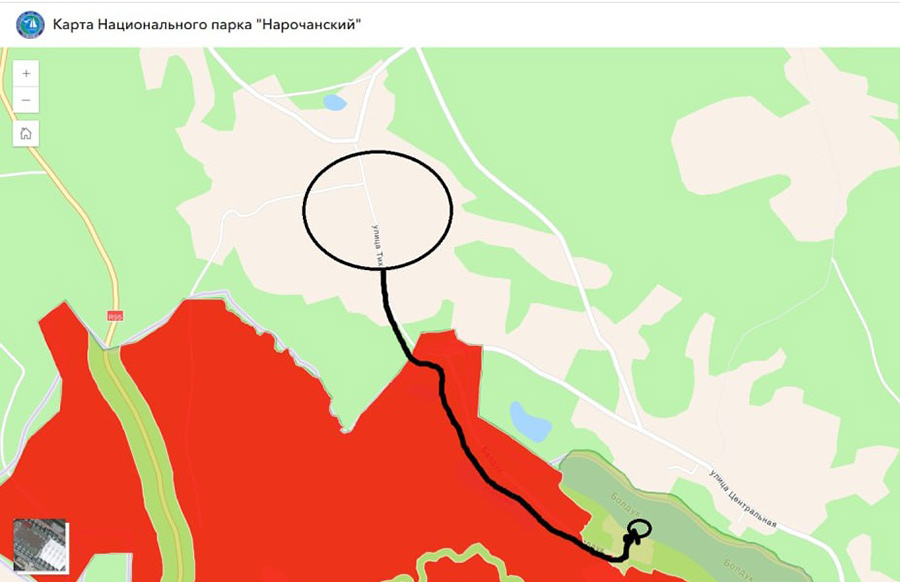 Белорусу дали крупный штраф в нацпарке