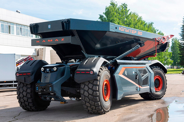 КамАЗ испытает беспилотный самосвал без кабины в сложных условиях