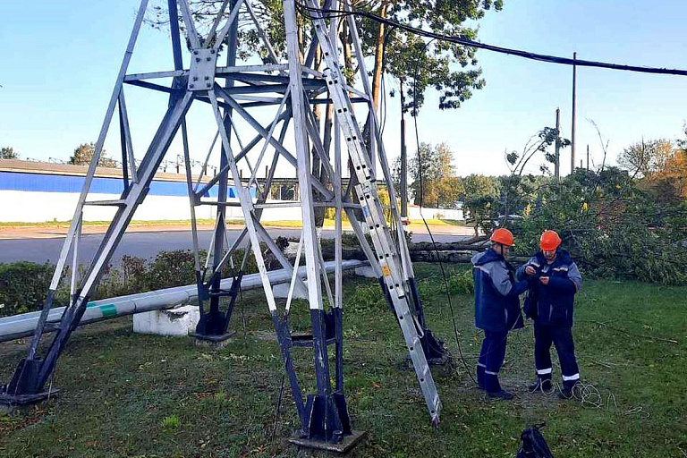 За сутки в 842 населенных пунктах Беларуси были перебои с электричеством