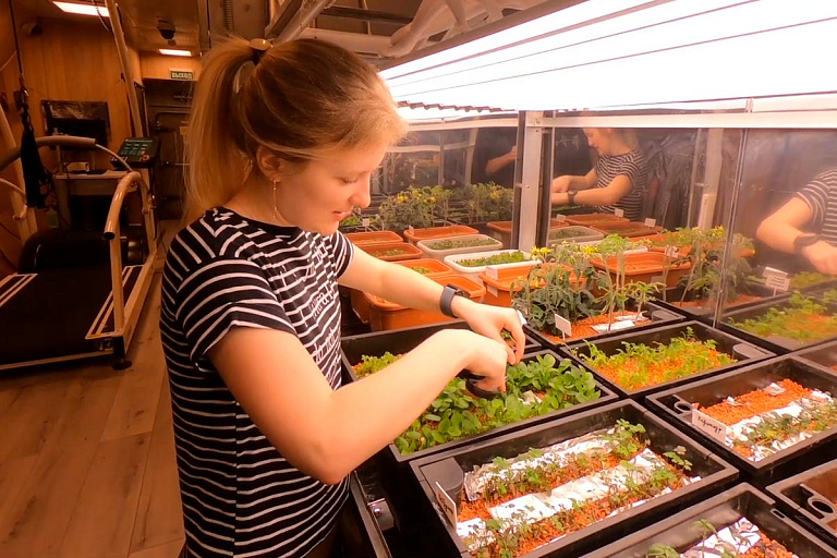 Выращивала укроп и томаты: белоруска вернулась из годового "полета на Луну"