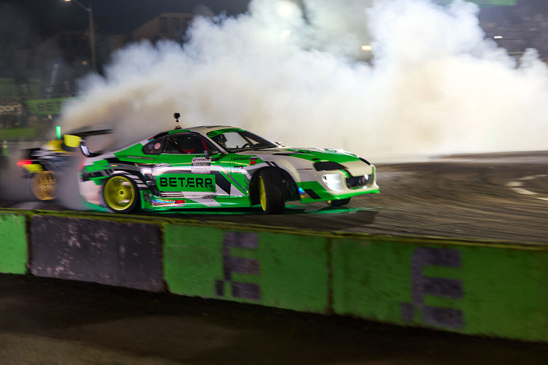 Дым, ливень и аварии: как прошел 3-й этап Betera чемпионата Беларуси по дрифту