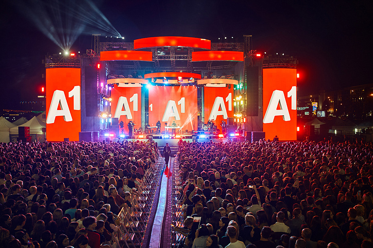 Более 120 000 зрителей: грандиозный концерт при поддержке А1 прошел в Минске