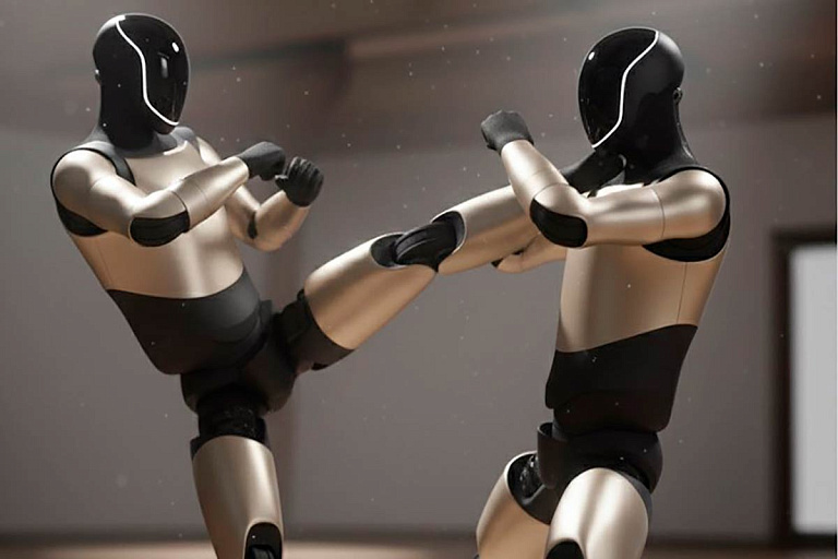 Робот Optimus осваивает кунг-фу – выглядит забавно