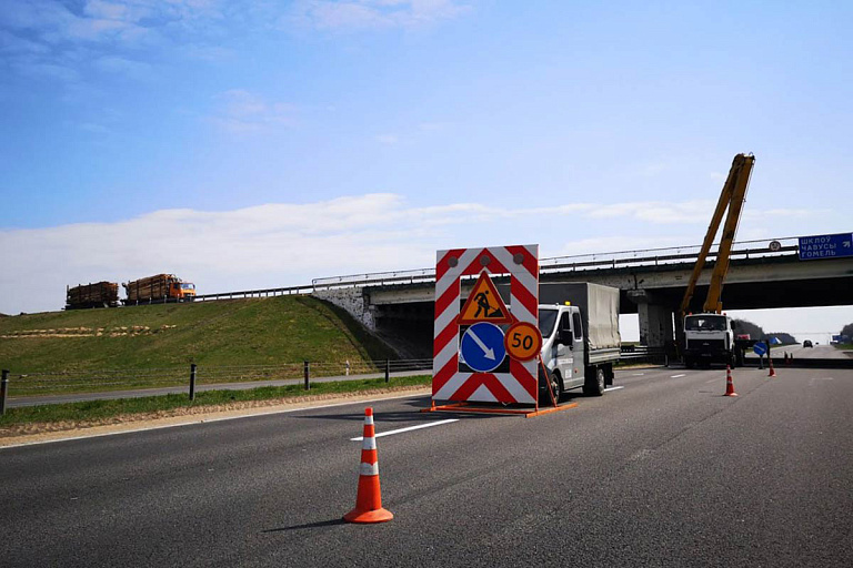 C 13 октября ограничено движение по одной из развязок на МКАД