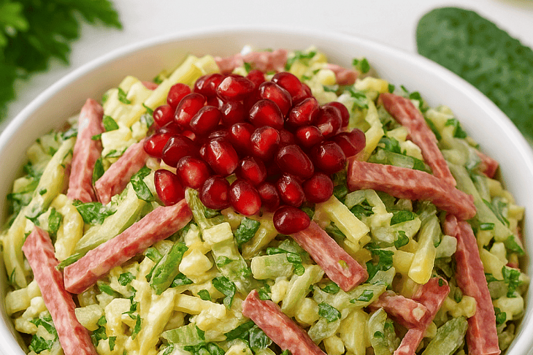 Готовим салат "Огненная лошадь" на Новый год: принесет удачу и телегу счастья