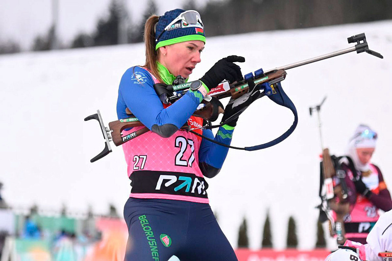 Белорусская биатлонистка выиграла спринт на первом этапе Кубка России