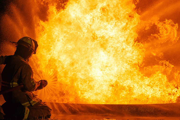 Пожар в жилом доме в Мяделе: на балконе нашли погибшего