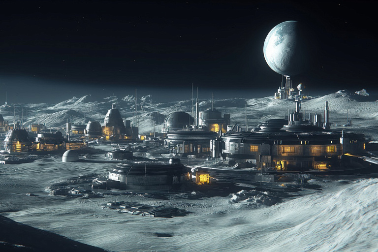 Совсем скоро на Луне может появиться город, пообещал Илон Маск